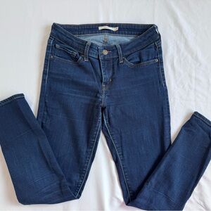 Levi’s 711 Skinny. Classic Navy Women's Straight Leg Jeans